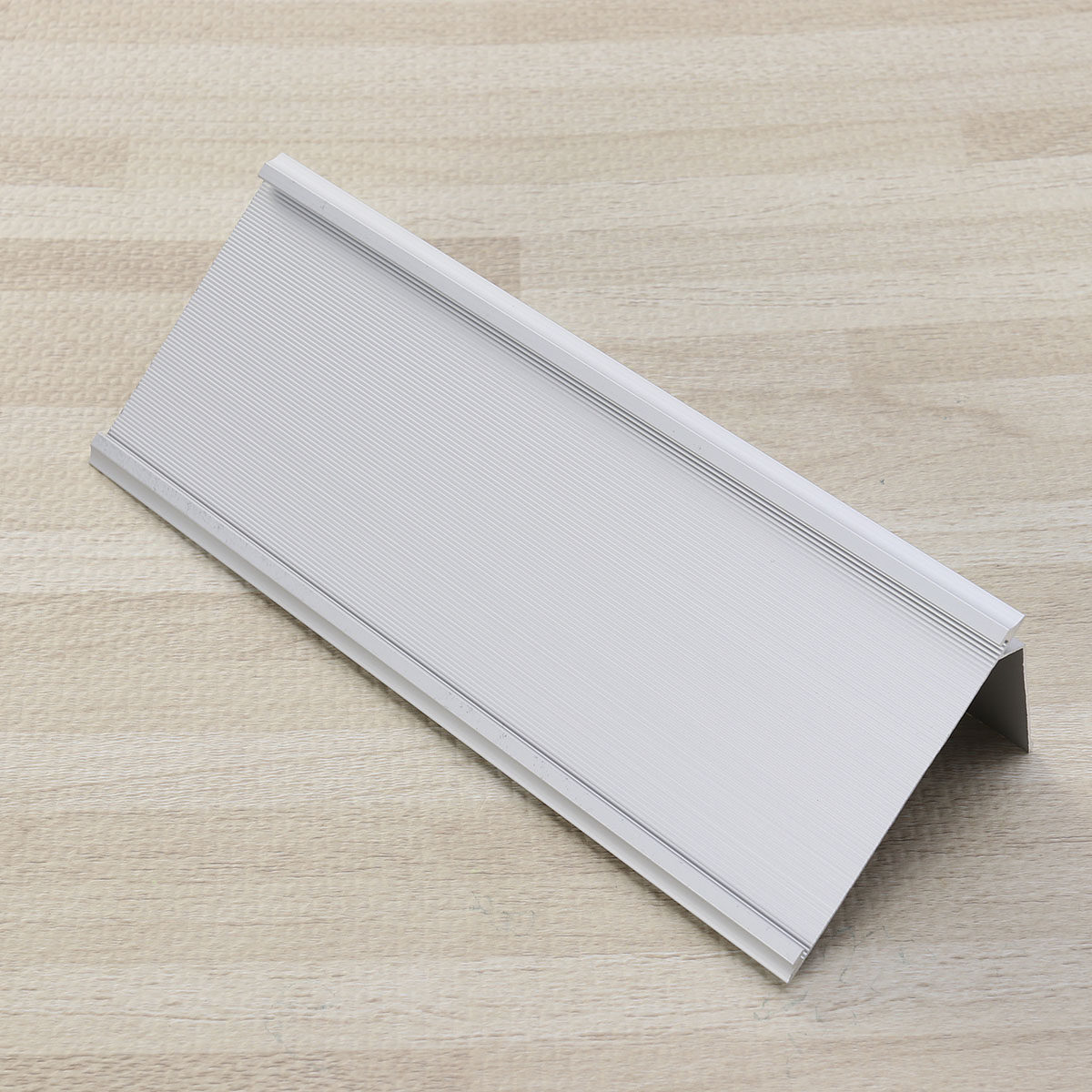 Desk Name Plate - L Shape Aluminum Business Card Case