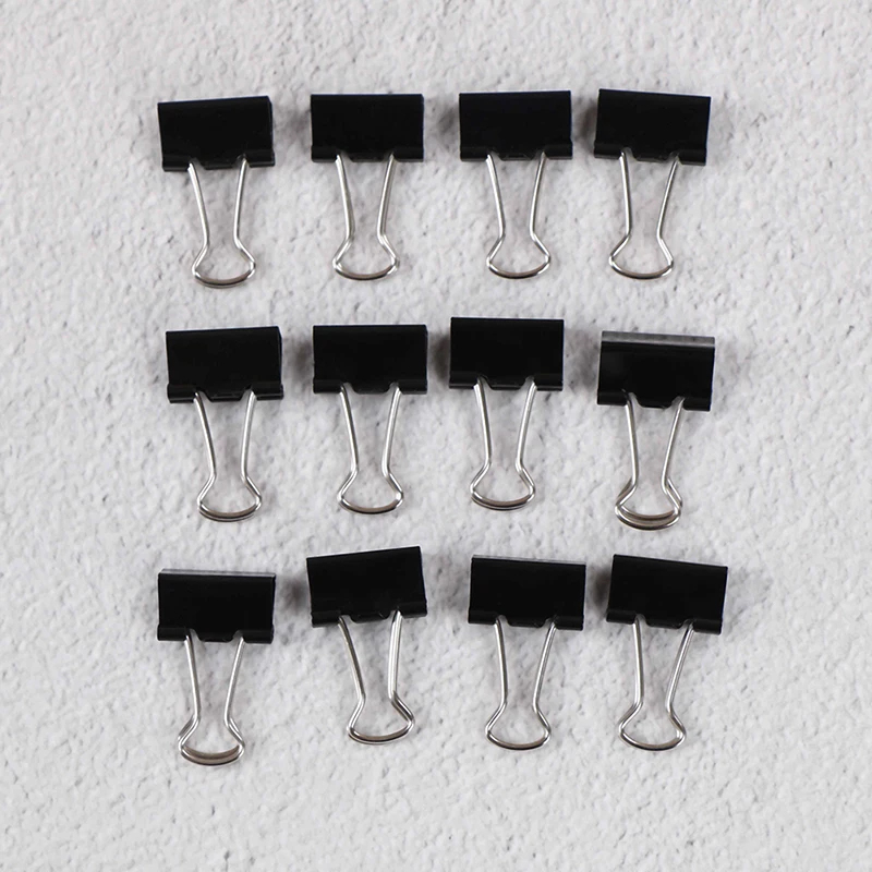 Binder Clip Assorted - 10-20pcs Paper Clip 19/25mm Foldback Metal