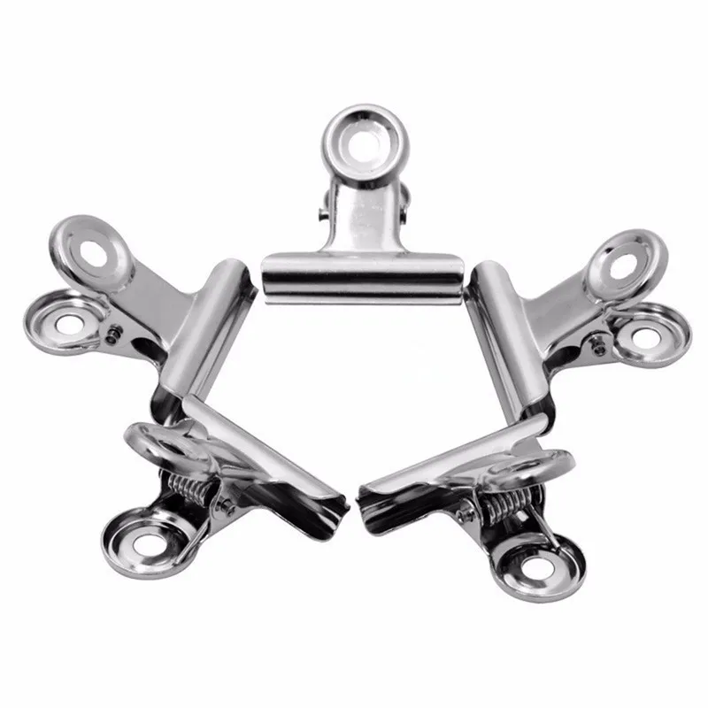 Affordable 10 Pcs Silver Tone  - Binder Clip Assorted 评论和价格