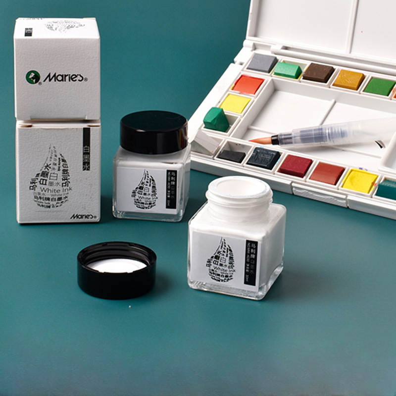 30ML Bottled Watercolor White  - Correction Fluid White 评论和价格