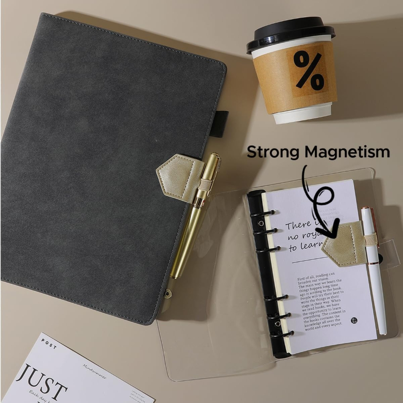 1pc Magnetic PU Leather Bookma - Bookmark Magnetic Clip 评论和价格