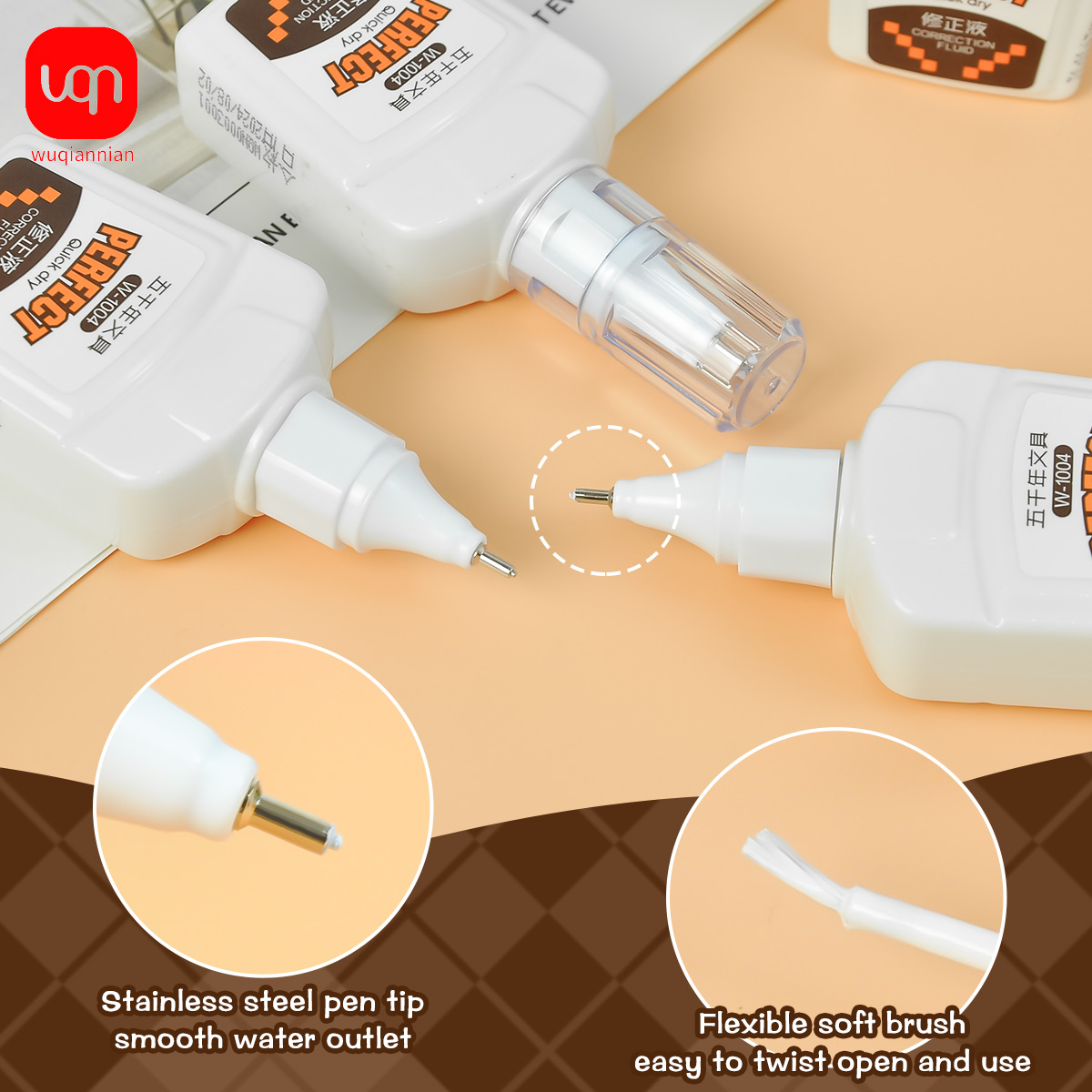 WQN-3/6/12PCS18ml Correction F - Correction Fluid White 评论和价格