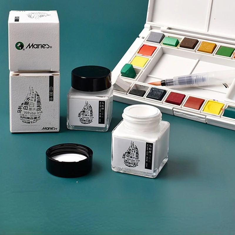 30ML White Ink High-gloss Wate - Correction Fluid White 评论和价格