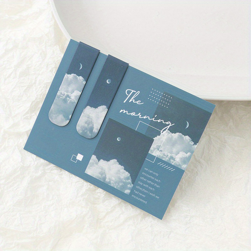 2pcs Landscape Themed Magnetic - Bookmark Magnetic Clip 评论和价格