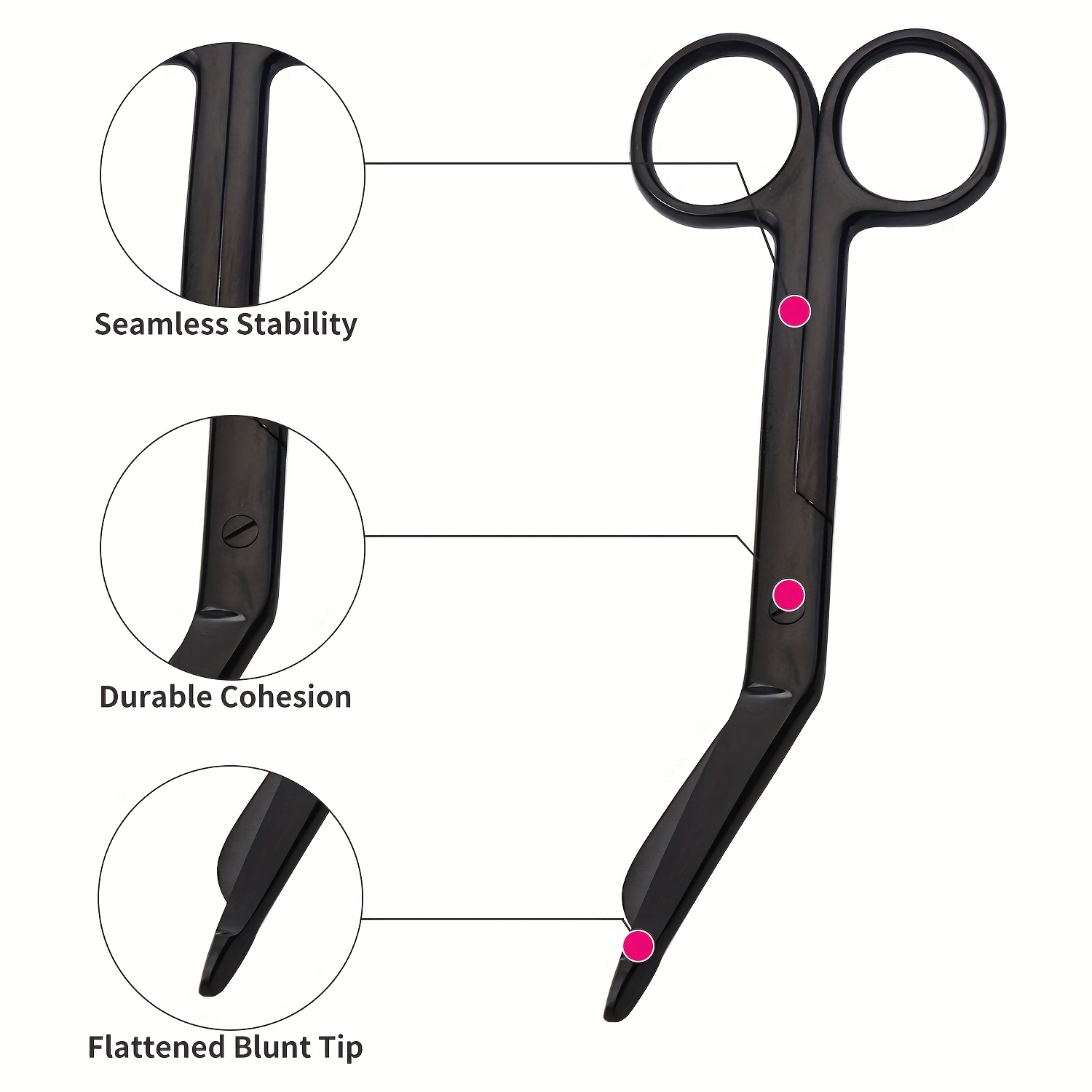 3pcs Multicolor Titanium-Coate - Scissors Stainless Craft 评论和价格