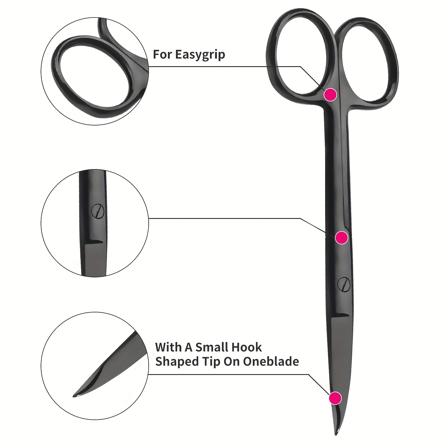 3pcs Multicolor Titanium-Coate - Scissors Stainless Craft 评论和价格