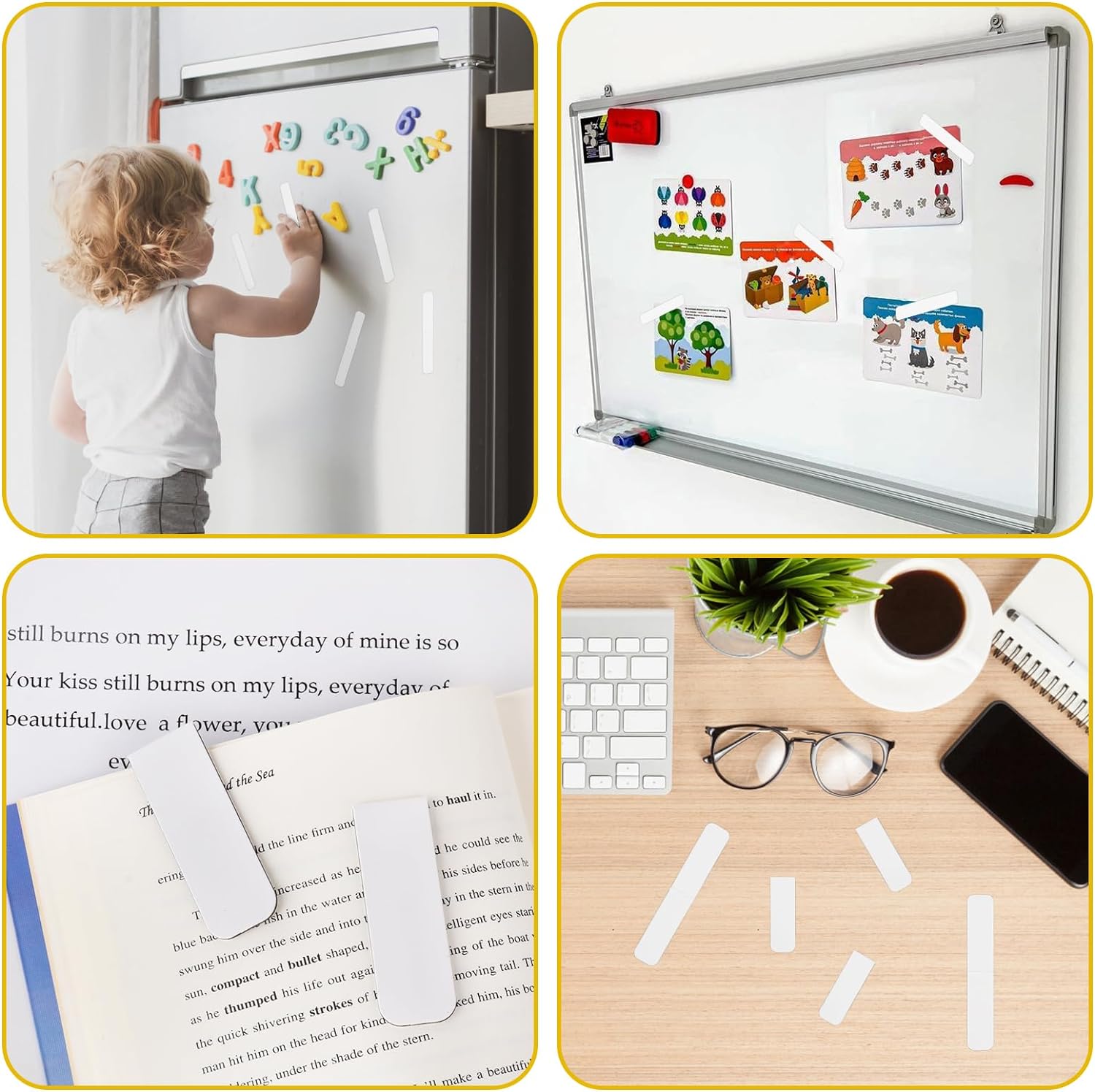 15PCS Blank Sublimation Magnet - Bookmark Magnetic Clip 评论和价格