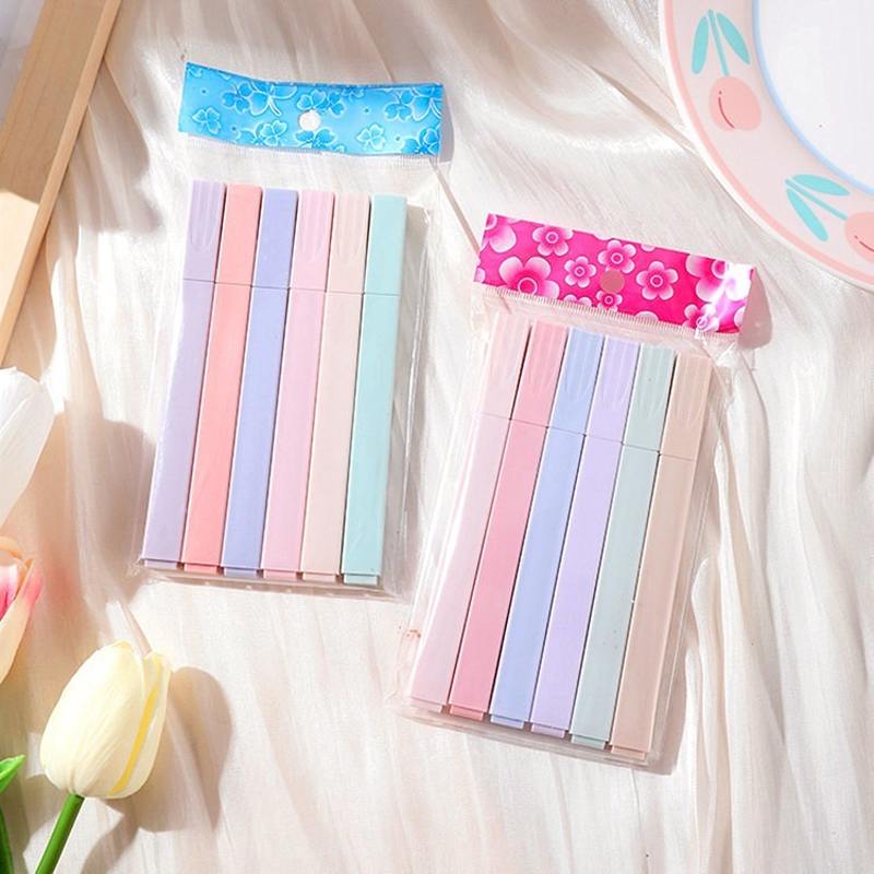 6pcs/set Pastel Color Highligh - Highlighter Set Pastel 评论和价格