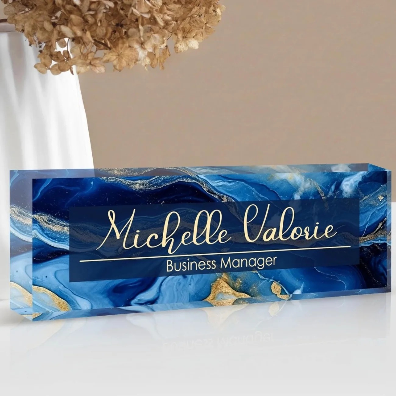 [2D Flat] Customizable Acrylic - Desk Name Plate 评论和价格