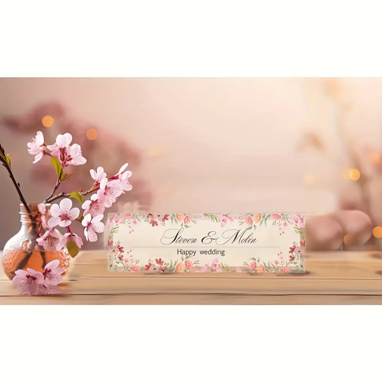 Customizable 2D Acrylic Desk N - Desk Name Plate 评论和价格